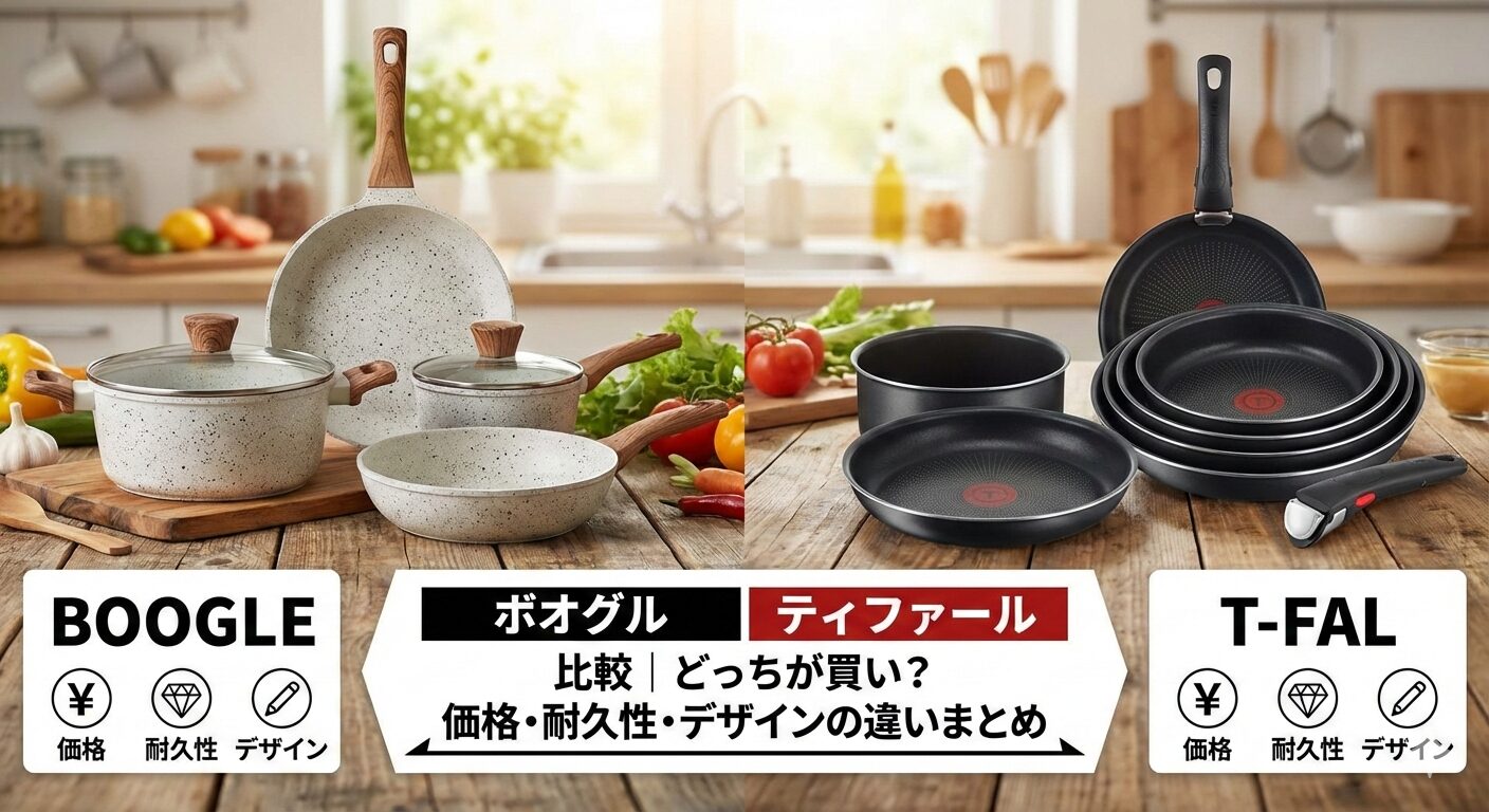 ボオグル ティファール 比較|どっちが買い?価格・耐久性・デザインの違いまとめ