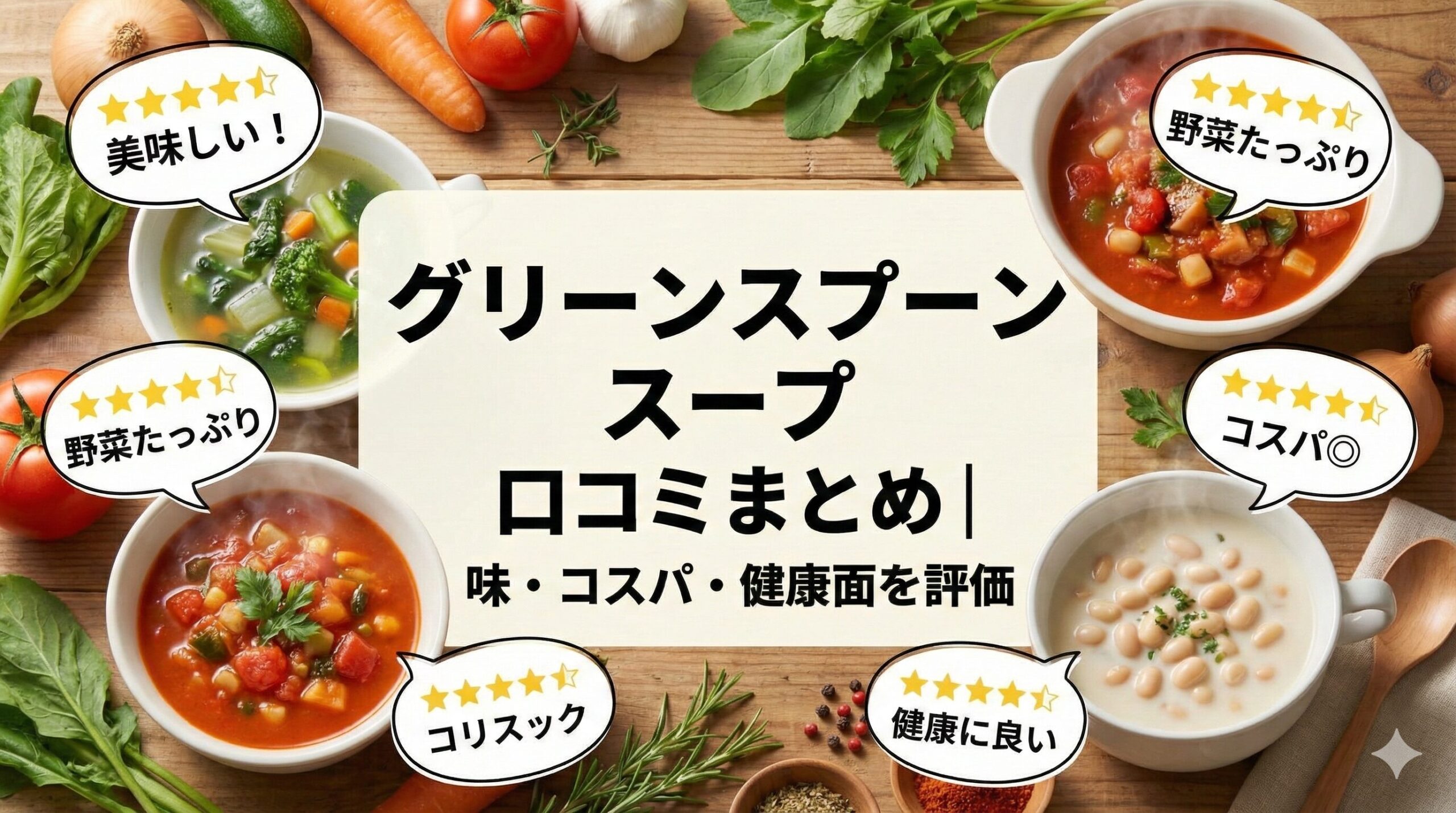 グリーンスプーン スープ 口コミまとめ|味・コスパ・健康面を評価